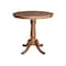 International Concepts Round 36 in Round Top Pedestal Table, 35.1 in Height, Distressed Oak, 36 W, 36 L, 35.1 in H, Wood K42-36RT-6B - alternate 1